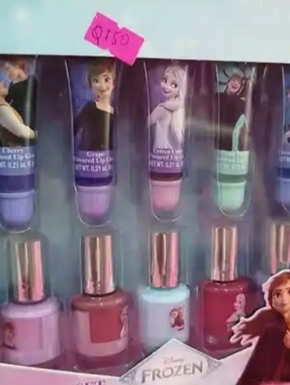 Disney Frozen 10-Piece Nail Polish and Lip Gloss Set